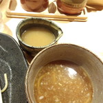 つけ麺屋 やすべえ 西池袋店 - スープ割り