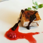 カラフー - 【2017.05】ランチデザート(スパイスを使ったパンプディングのブリュレ)