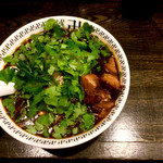 スパイス・ラー麺 卍力 - ＜2017年5月再訪＞スパイスラーメン・Wパクチー・にんにく・1,130円