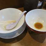 荒町商店中華そば ふじやま - 完食～♪