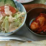 インドレストラン ラム - サラダとチキンテッカ
