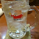 もつ鍋居酒屋 だるま - トリスハイボール