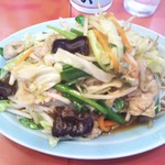 丸吉飯店 - 肉野菜炒め ７００円(税込)(2017年5月26日撮影)