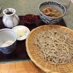 沢畔 - ミニ鴨焼き丼と十割蕎麦のセット（蕎麦大盛り）