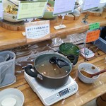 工場レストラン健食たぬみせ - 具のないカレーとみそ汁