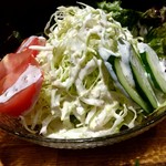 串もん利げん - 野菜サラダ ハーフ