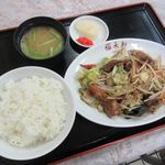 福来軒 - レバー野菜炒め定食(2017/05/25撮影)