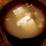 豆でん - 味噌汁