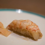 うを徳 - "緋衣蝦（ひごろもえび）"、俗称（よにいふ）"葡萄蝦（ぶだうえび）"