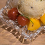 うを徳 - 水果（みづぐわし）、”佐藤錦（さたうにしき）”櫻桃（さくらんぼう）