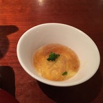 よろにく - トウモロコシ豆腐に帆立のジュレ