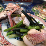 千陽 - のどぐろと山菜の煮浸し