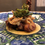 千陽 - 幸神メヌケとたらの芽の南蛮漬