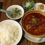 中国料理　王味 - 2017年5月
            水煮肉片の定食