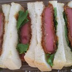 ディオ - 厚切りハムカツサンド 税抜184円 (2017.05.28)