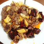 中華料理 四季 - 孜然羊肉（クミンとラム肉の炒め）