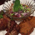 クルア・ナムプリック - 前菜盛り合わせ3種