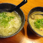 鳥貴族 - ワンタンメンと濃厚魚介豚骨ラーメン