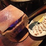 國廣 - 岩塩プレート焼しゃぶ（タコ）