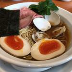 らーめん専門 うしおととり - 限定 味玉はまぐり醤油ラーメン¥900