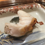 一心鮨 光洋 - アラの蒸し 炭焼き 炭の香りが素晴らしい