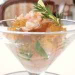 レストランひらまつ レゼルヴ - 特別ランチ<平日限定> 1980円 の海老と蟹のムース