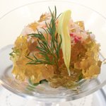 レストランひらまつ レゼルヴ - 特別ランチ<平日限定> 1980円 の海老と蟹のムース