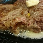 バッファローキング - 2017/5  リブロース400gミディアムレアー&ライス大盛り&大生ビール❤