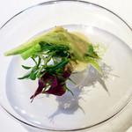 ウシマル - 自家製野菜の大豆ソース
      