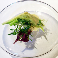 ウシマル - 自家製野菜の大豆ソース
                
