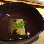 鮓職人 秦野よしき - 一夜干し鮎の酸っぱいスープ