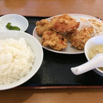 蓬莱閣 - 鳥の唐揚定食