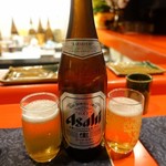 串の宝山 - まずはアサヒでかんぱ～い♪