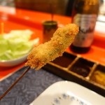 串の宝山 - 白身魚の大葉巻き