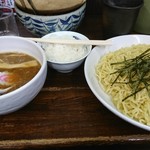 麻布ラーメン - つけ麺・中盛(ライスはサービス)