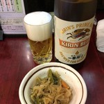 串のこたに - 大瓶・お通し