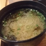 梅丘寿司の美登利 - 最後は味噌汁