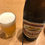 おか田 - 麒麟ビールでぐびぐびタイム❗️