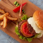 Kuroge Wagyu beef premium raclette cheeseburger