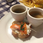 nobu’s - お通し　小1チビの分のスープも