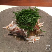 鉄板焼き いわ倉 - 新じゃが・しらす・鯛わた・大葉