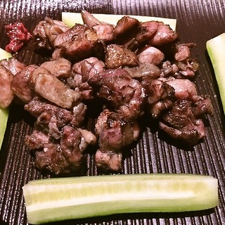 【名物】地鶏もも炭火焼き