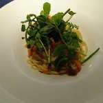 静岡産桜海老とクレソンのスパゲティーニ