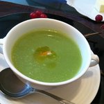 レ・ミレジム - 青野菜の温スープ