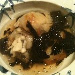 なすび亭 - 牡蠣・里芋の海苔餡かけ