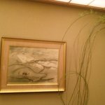 緒方 - テーブル個室の棚田の絵