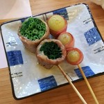 須崎屋台かじしか - ネギ250円ぶどう200円