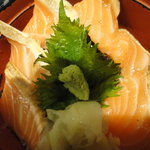 Shinsen Ichi Baba - 炙りサーモン丼
