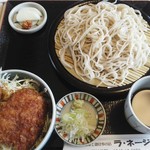 くいものや ラ・ネージュ - もりそばとミニヒレソースかつ丼