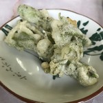 信濃屋 - ウドの天麩羅サービス